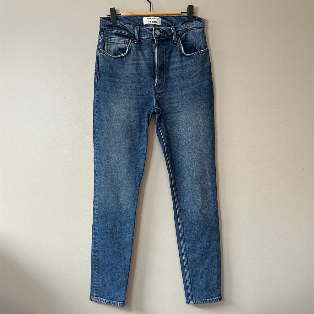 Reformation‎ Jeans Serena High Skinny Jeans Kasai Wash Size 26 Blue